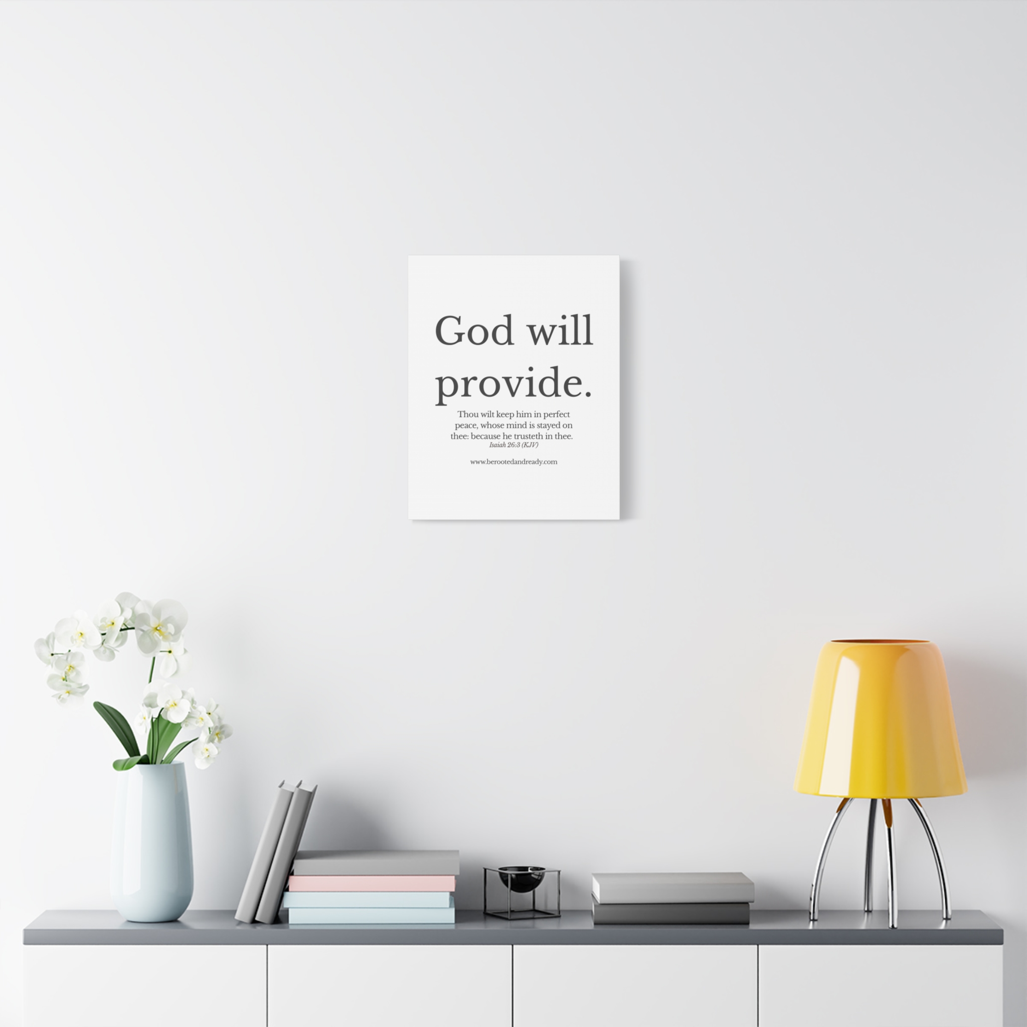 God Will Provide Scripture Wall Art | Rooted & Ready™ Christian Print | Faith-Based Home Decor - Image 7
