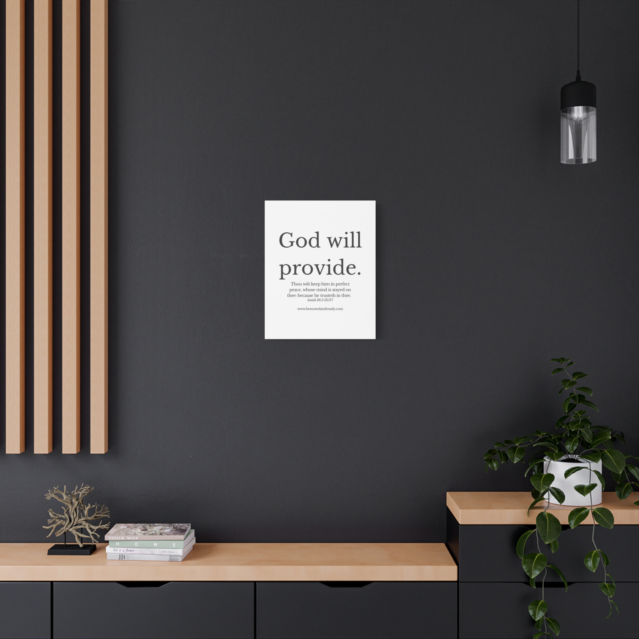 God Will Provide Scripture Wall Art | Rooted & Ready™ Christian Print | Faith-Based Home Decor - Image 8