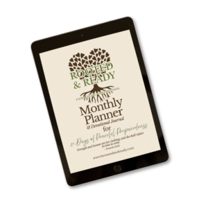 Monthly Peaceful Preparedness Planner & Devotional Journal