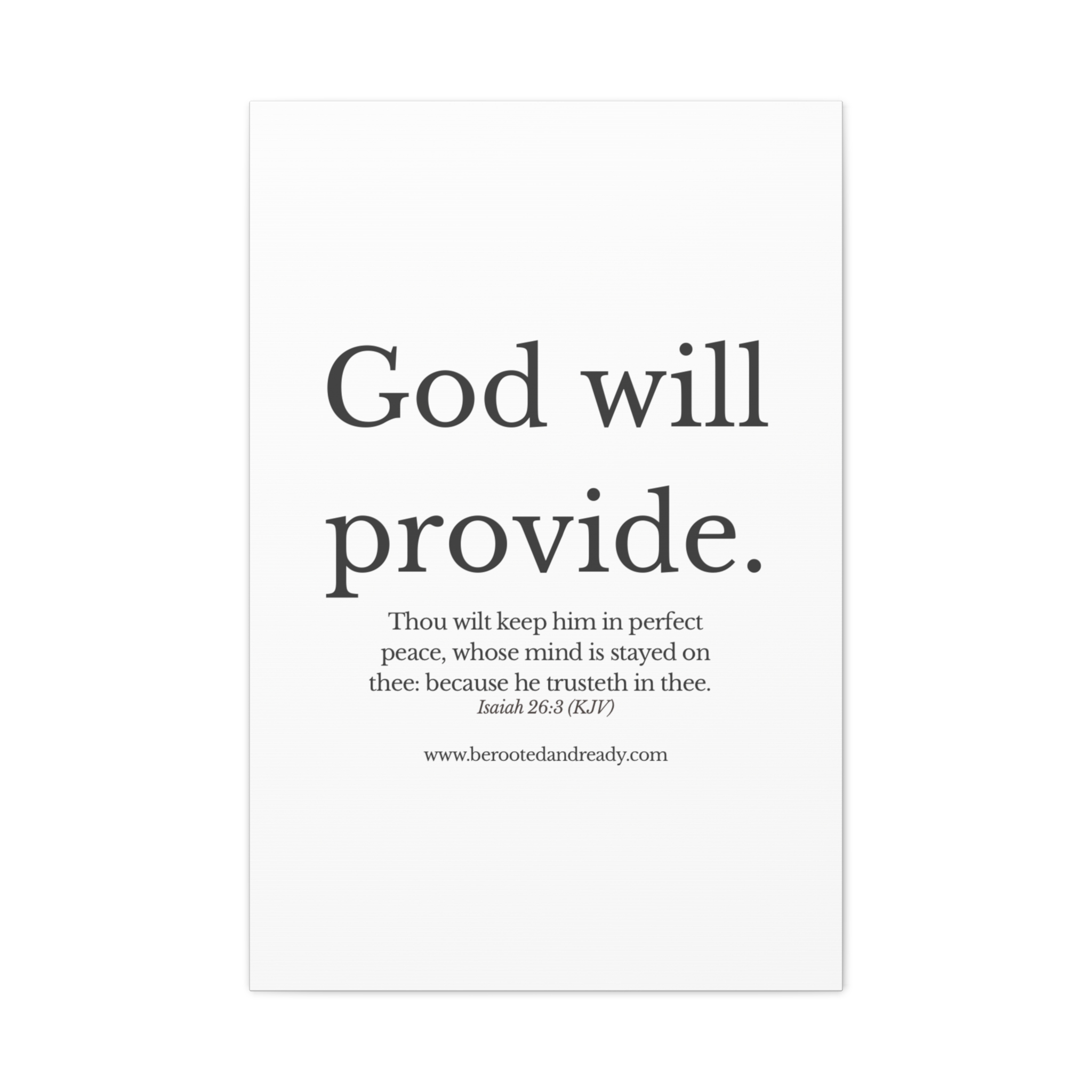 God Will Provide Scripture Wall Art | Rooted & Ready™ Christian Print | Faith-Based Home Decor - Image 9