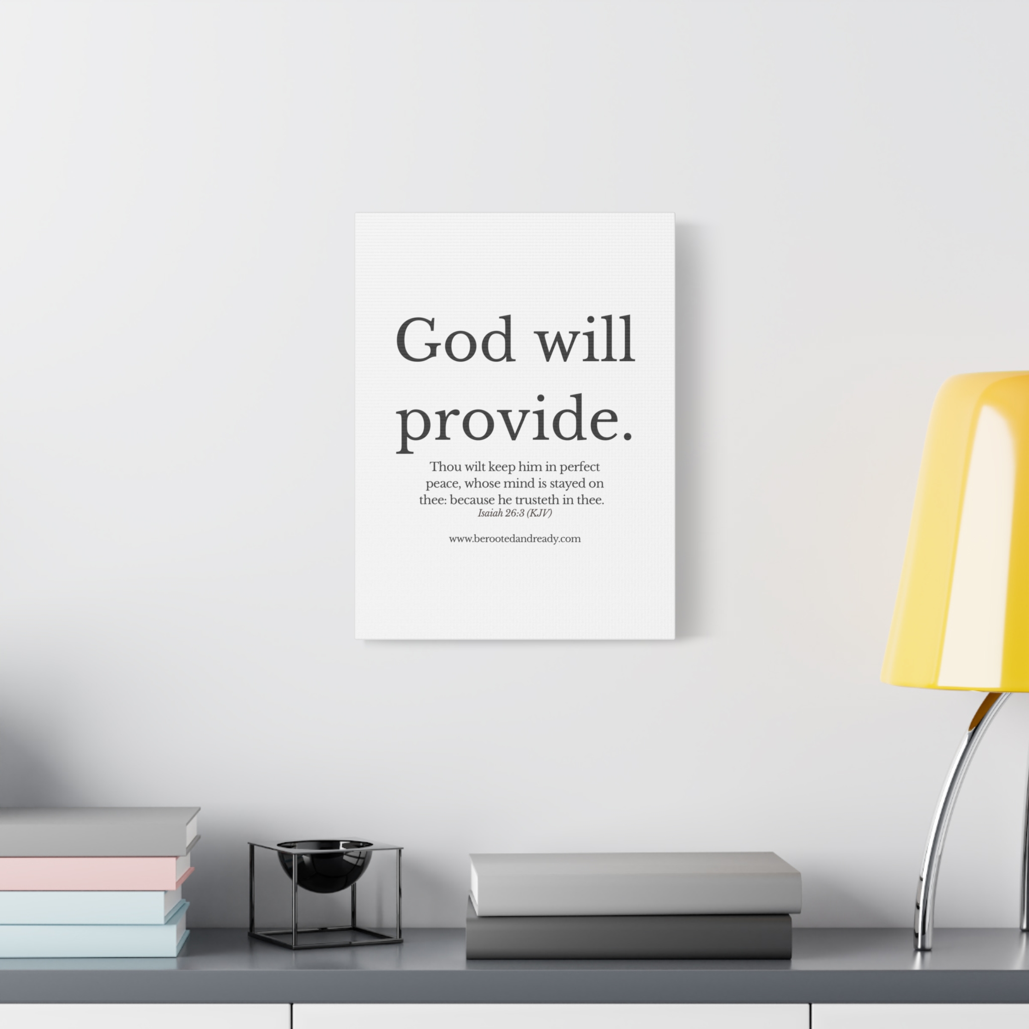God Will Provide Scripture Wall Art | Rooted & Ready™ Christian Print | Faith-Based Home Decor - Image 3