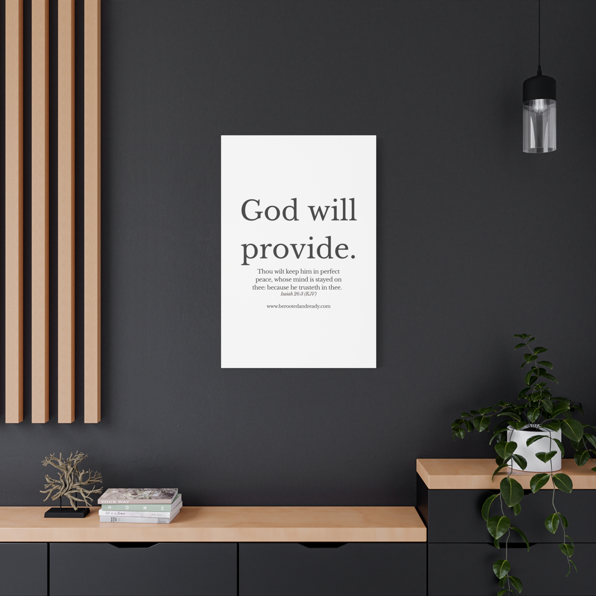 God Will Provide Scripture Wall Art | Rooted & Ready™ Christian Print | Faith-Based Home Decor - Image 12