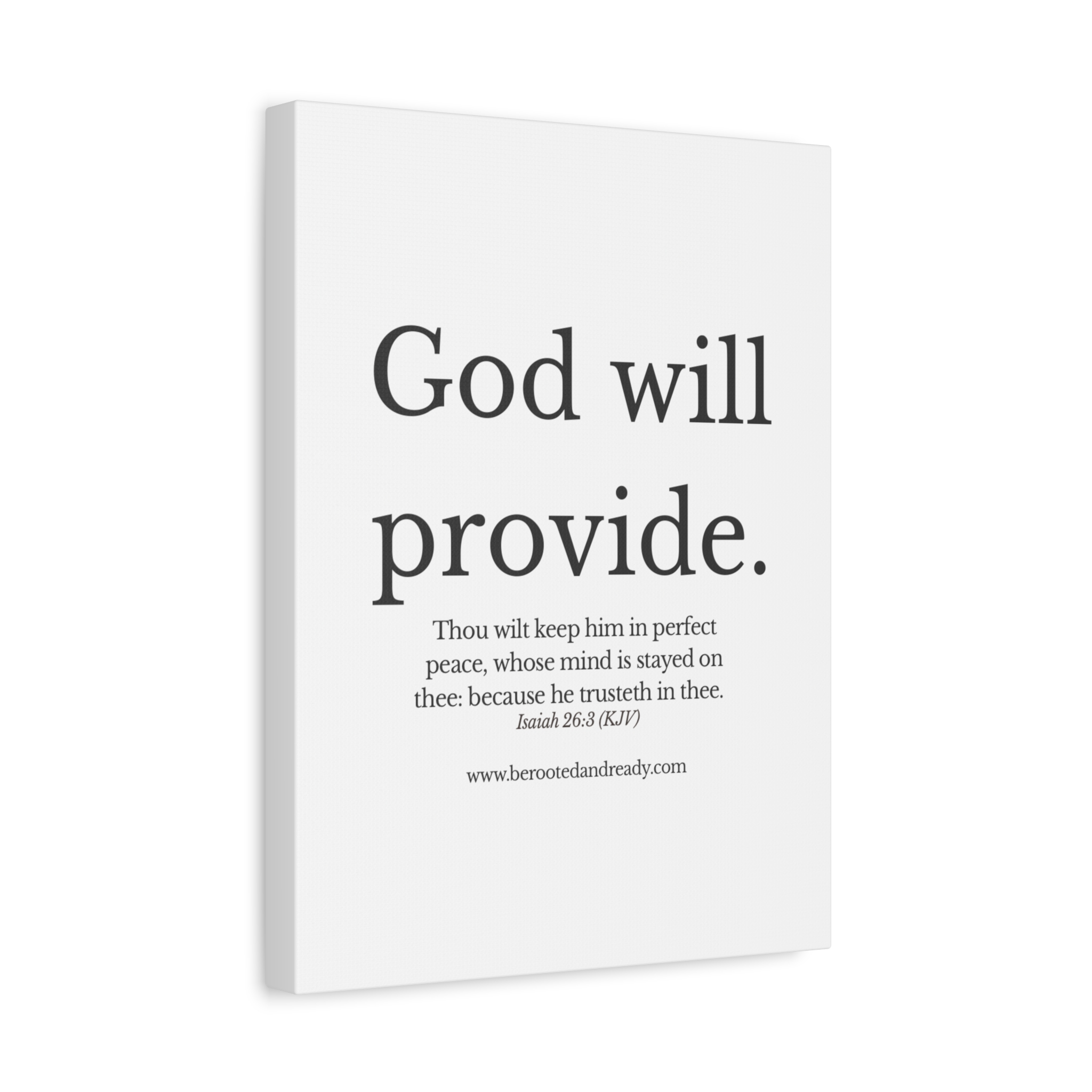 God Will Provide Scripture Wall Art | Rooted & Ready™ Christian Print | Faith-Based Home Decor - Image 2