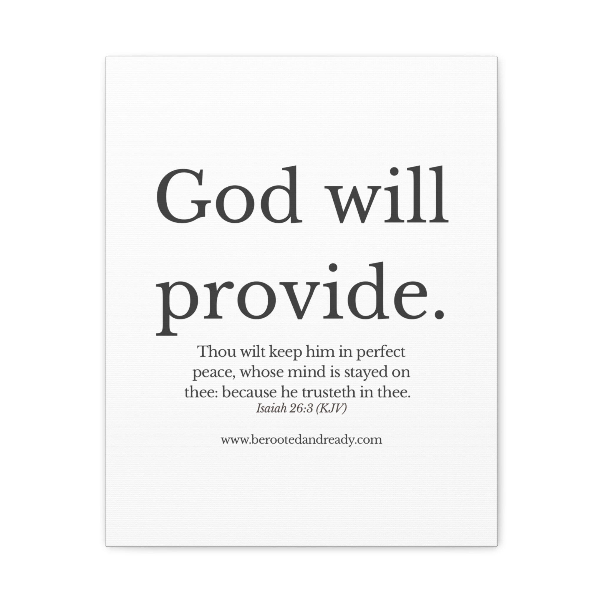 God Will Provide Scripture Wall Art | Rooted & Ready™ Christian Print | Faith-Based Home Decor - Image 5